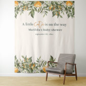 Rustikaler Orangenzitrus kleine Süsse Babydusche Wandteppich (Beispiel)