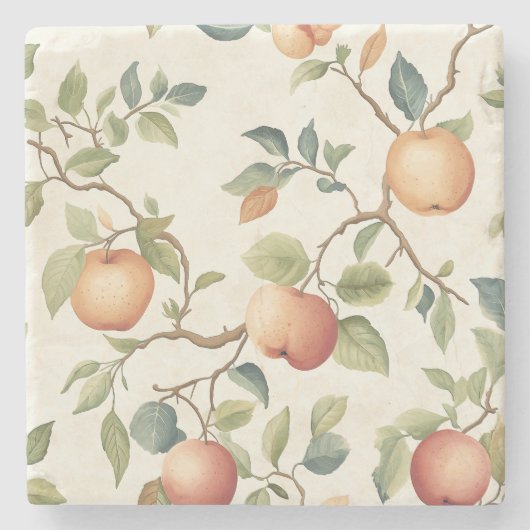 Rustikaler Orchard Steinuntersetzer (Vorderseite)