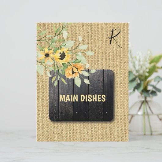 Rustikaler Organisator des Rezeptes (Stehend Vorderseite)