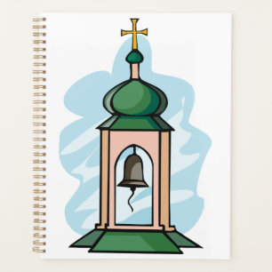 Rustikaler orthodoxer Kirchturm Planer