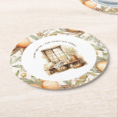 Rustikaler Ostergebirge Runder Pappuntersetzer (Angewinkelt)