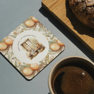 Rustikaler Ostergebirge Runder Pappuntersetzer