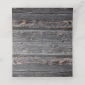 Rustikaler Outdoor-Stall Hochzeitsholz Wein Traube Platzkarte (Innenseite Aufgefaltet)