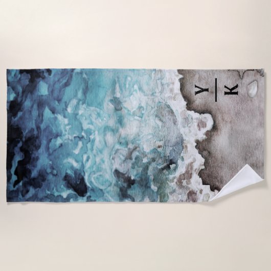 Rustikaler Ozean | Strandtuch (Vorderseite)