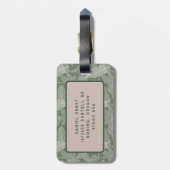 Rustikaler Palmenbaum Gepäckanhänger (Rückseite vertikal)