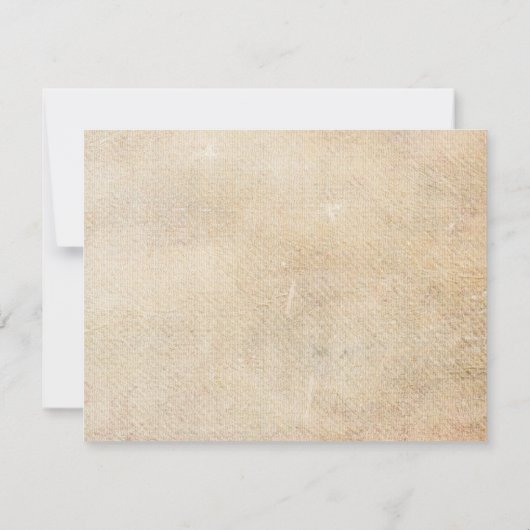 Rustikaler Palmenbaumstrand Hochzeit uAwg RSVP Karte (Rückseite)