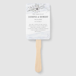 rustikaler Pastell Botanics Hochzeitsfan Fächer