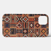 Rustikaler Patchwork-Kilim-Geometrie-Teppich Case-Mate iPhone Hülle (Rückseite (Horizontal))