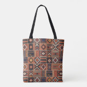 Rustikaler Patchwork-Kilim-Geometrie-Teppich Tasche (Rückseite)