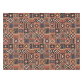 Rustikaler Patchwork-Kilim-Geometrie-Teppich Tischdecke (Vorderseite (Horizontal))