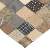 Rustikaler Patchwork-Tischläufer Kurzer Tischläufer (Ecke)