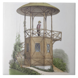 Rustikaler Pavillon bei Marcilly, 'von den Fliese