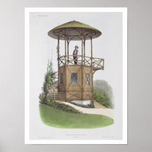 Rustikaler Pavillon bei Marcilly, 'von den Poster