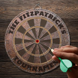 Rustikaler Personalisierter Familienname Dartscheibe<br><div class="desc">Fügen Sie Ihren Familiennamen hinzu,  um ein personalisiertes Dartboard zu erstellen,  ein tolles Geschenk für Papa,  für Ihre Männerhöhle oder ein Hauswärmeschenk.</div>