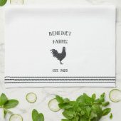 Rustikaler Personalisierter Name Geschirrtuch (Gefaltet)