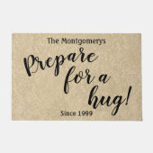 Rustikaler Personalisierter Name Spaß "Bereiten Si Fußmatte (Vorderseite)