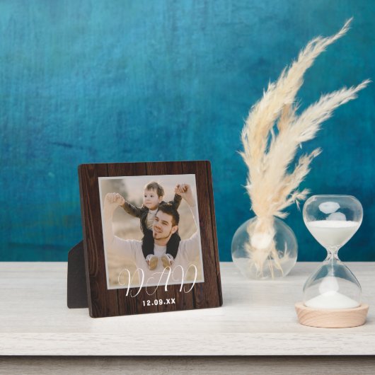 Rustikaler Personalisierter Vater Plaque Fotoplatte (InSitu)