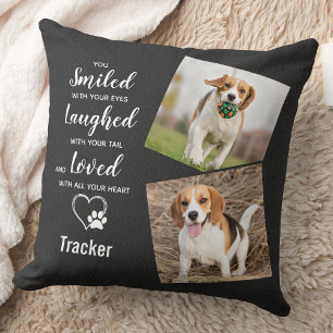 Rustikaler Pet Loss Keepake Dog Memorial Kissen