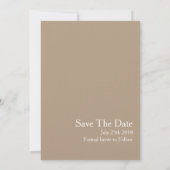 Rustikaler Pfeil | SAVE THE DATE | Hochzeit von Fo (Rückseite)