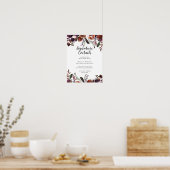 Rustikaler Pflaumen | Cocktail-Menü für Hochzeitss Poster (Küche)