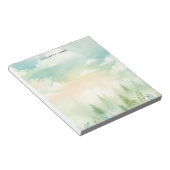 Rustikaler Piefernwald Personalisiert Notizblock (angewinkelt)