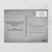 Rustikaler Pier am Strand | Dankeschön Karte (Rückseite)