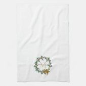 Rustikaler Pinecone | Stars Weihnachtsfeier Geschirrtuch (Vertikal)