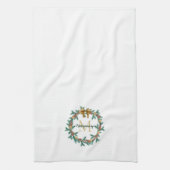 Rustikaler Pinecone | Stars Weihnachtsfeier Geschirrtuch (Vertikal)