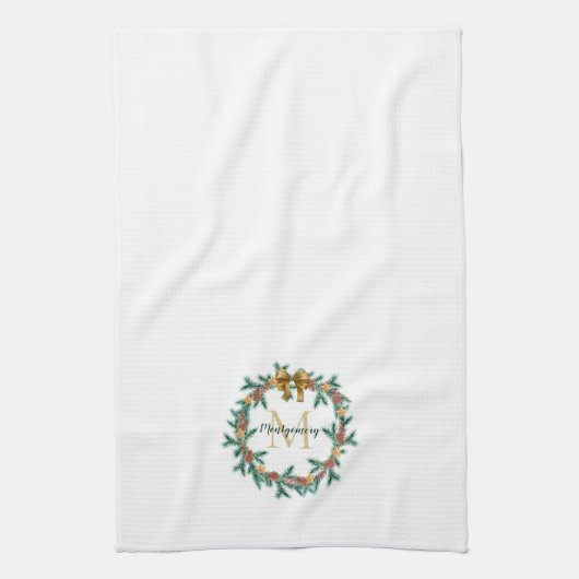 Rustikaler Pinecone | Stars Weihnachtsfeier Geschirrtuch (Vertikal)