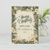 Rustikaler Pinecone Weihnachten (Stehend Vorderseite)