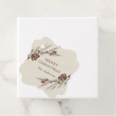 Rustikaler Pinecone Weihnachtsurlaub Geschenkanhänger (Beispiel)