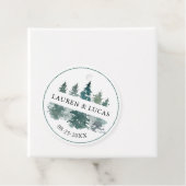 Rustikaler Pinienwald Danke für Ihre Hochzeit Geschenkanhänger (Beispiel)