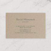 Rustikaler Pinienwald Herde auf der grünen Wiese S Visitenkarte (Rückseite)