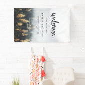 Rustikaler Pinienwald Willkommen Banner (Insitu)