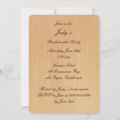 Rustikaler Pink Mason Jars Junggeselinnen-Abschied Einladung (Rückseite)