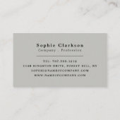 rustikaler Plaster-Effekt, rustikal Visitenkarte (Rückseite)