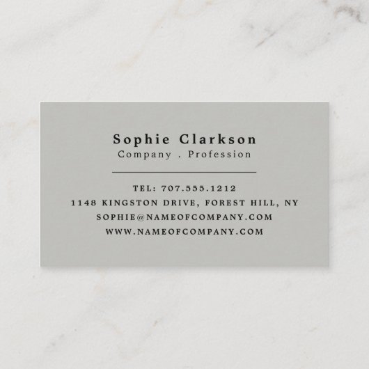 rustikaler Plaster-Effekt, rustikal Visitenkarte (Rückseite)