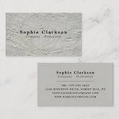 rustikaler Plaster-Effekt, rustikal Visitenkarte (Vorne/Hinten)