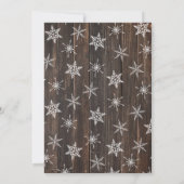 Rustikaler Polarbär Ugly Sweater Party Einladung (Rückseite)