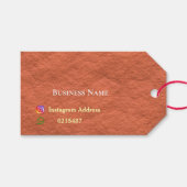 Rustikaler Preis Geschenkanhänger (Vorderseite (Horizontal))
