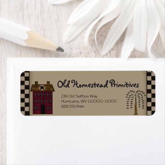 Rustikaler, primitiver Roter Salat Haus Willow Tre (Insitu)