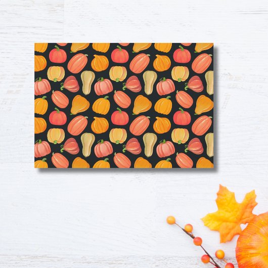 Rustikaler Pumpkin Erntedank Cozy Dankeskarte