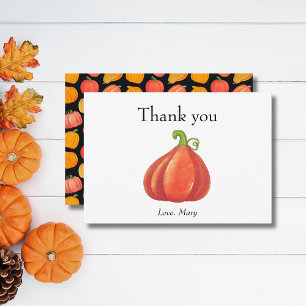 Rustikaler Pumpkin Erntedank Cozy Dankeskarte