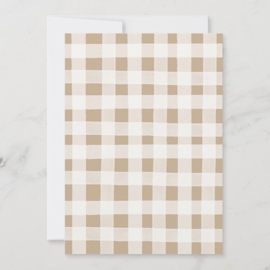 Rustikaler Pumpkin Fall Rustikale Blumengeburtspar Einladung (Rückseite)