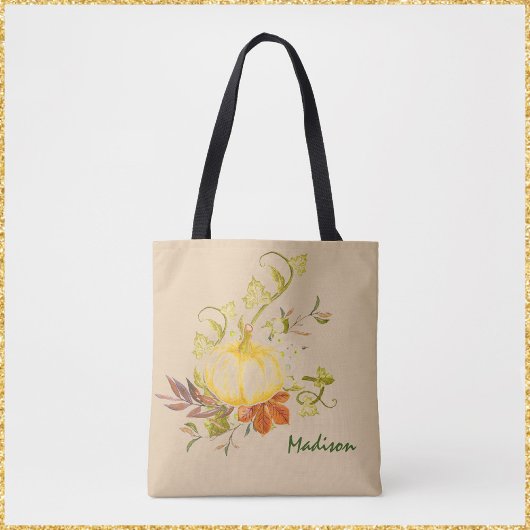 Rustikaler Pumpkin Herbst Totbeutel Tasche