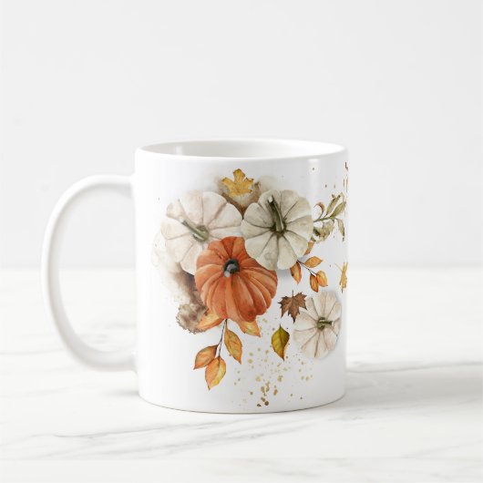 Rustikaler Pumpkinfall Kaffeetasse (Links)