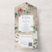 Rustikaler QR-Code für Pine & Berries All In One Einladung (Innen Boden)