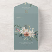 Rustikaler QR-Code für Weihnachtskiefern All In One Einladung (Außenbereich)