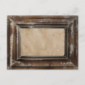Rustikaler Rahmen Postkarte (Vorderseite)