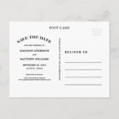 Rustikaler Rahmen | Save the Date Postkarte (Rückseite)